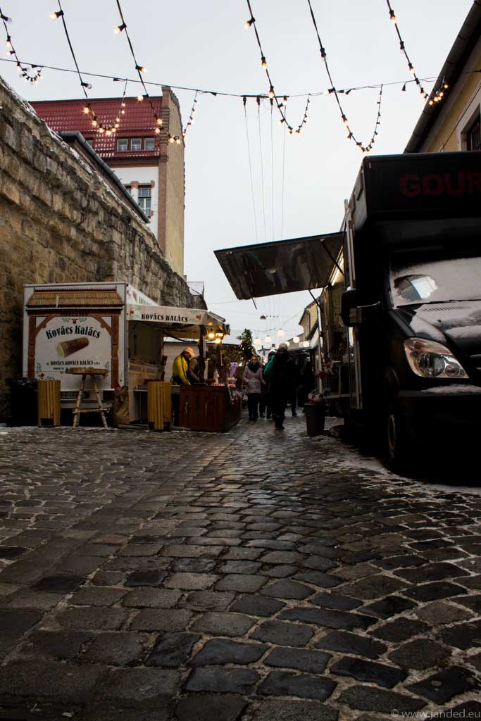 christmas street food festival winter