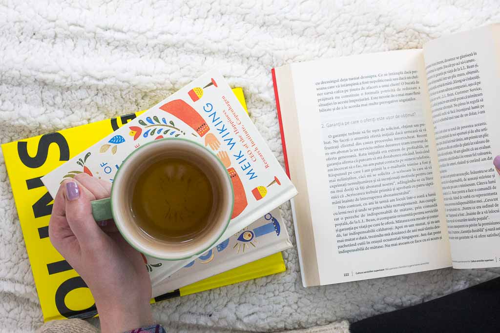 avoid before bedtime books tea flatlay