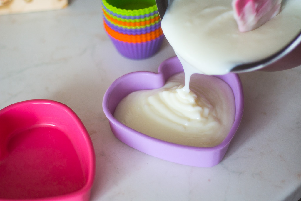 heart shaped pudding